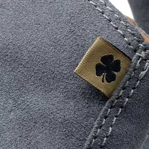 Lucky Brand Boots Pellyon Blue Suede Leather Block Heel Ankle Spring Casual NEW - Picture 5 of 12